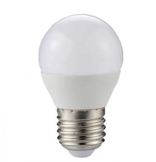 נורת LED  כדור חלבי-אור קר 8W 230V E27