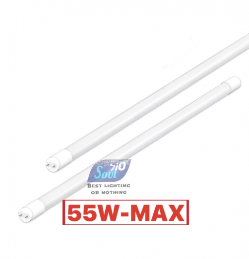 פלורסנט T8 לד 55W קר-120CM- MAX- 4,500 luman 