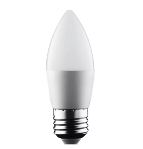 נורת LED  נר חלבי-אור קר-8W 230V E27