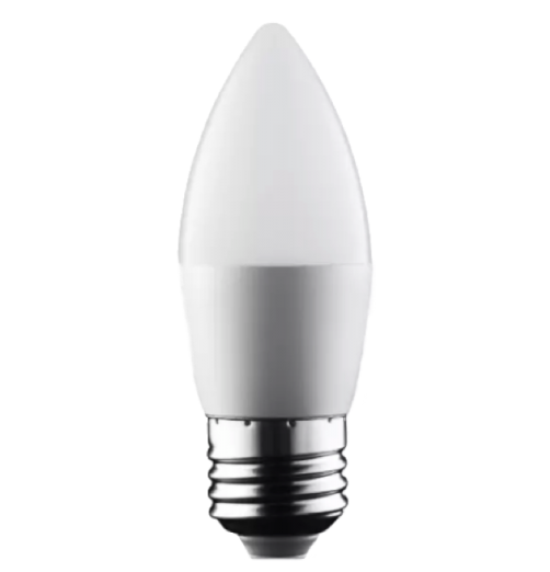 נורת LED  נר חלבי-אור חם-8W 230V E27