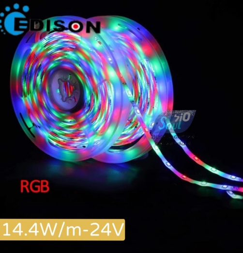 סטריפ EDISON 14.4W/24V RGB-60LED/M -(לד 5050)