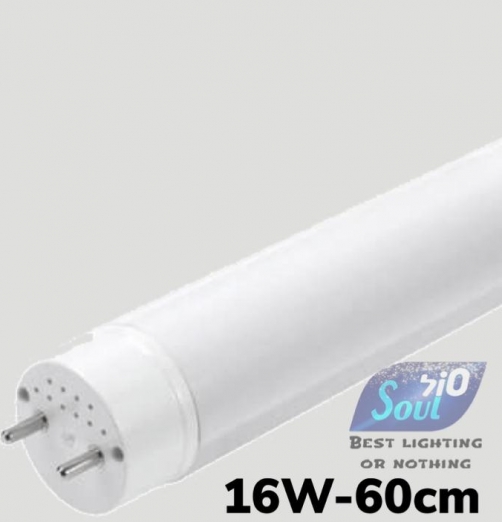 נורת פלורסנטT8 LED 60CM-הזנה דו צדדית-אור קר-16W